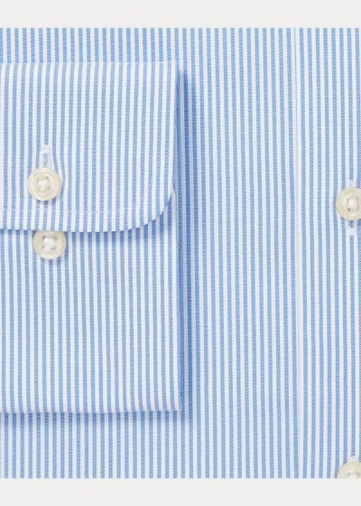 Polo Ralph Lauren Slim Fit Striped Oxford Skjorte Herre Danmark (QSVRB0193)